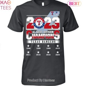 BEST 2023 Texas Rangers Al West Division Champions Unisex T-Shirt