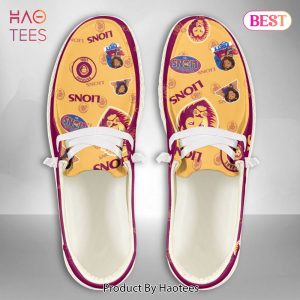 [BEST] AFL Brisbane Lions Custom Name Hey Dude Shoes