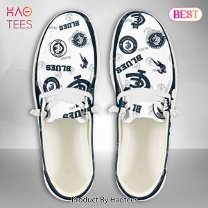 [BEST] AFL Carlton Blues Custom Name Hey Dude Shoes