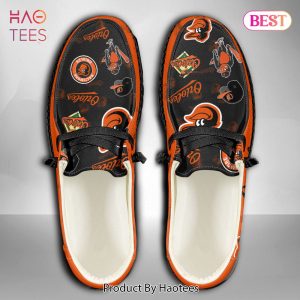 [BEST] MLB Baltimore Orioles Custom Name Hey Dude Shoes