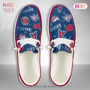 [BEST] MLB Los Angeles Angels Custom Name Hey Dude Shoes