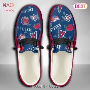[BEST] MLB Los Angeles Angels Custom Name Hey Dude Shoes