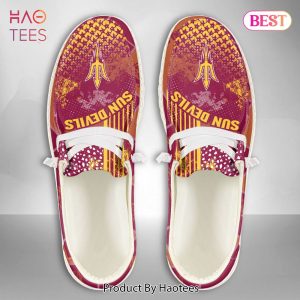 [BEST] NCAA Arizona State Sun Devils Custom Name Hey Dude Shoes Luxury Brand
