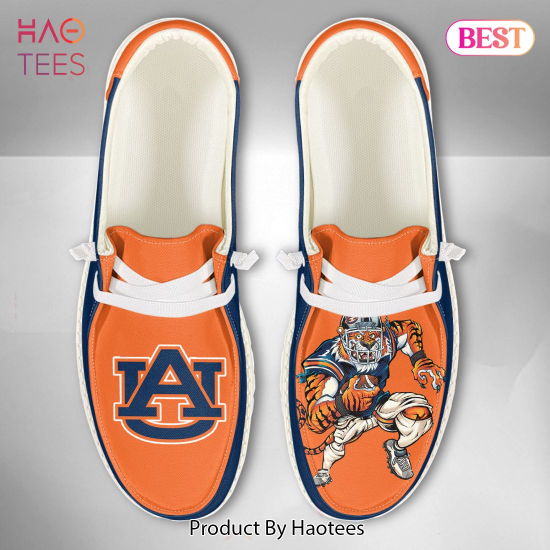 BEST NCAA Auburn Tigers – Custom Name Hey Dude Shoes