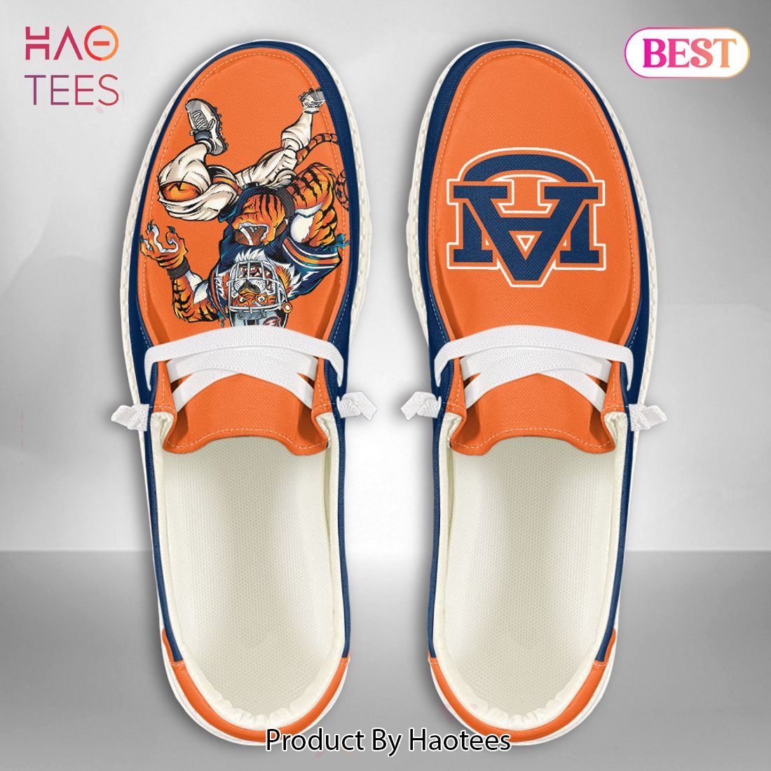 BEST NCAA Auburn Tigers - Custom Name Hey Dude Shoes BEST NCAA Auburn Tigers - Custom Name Hey Dude Shoes