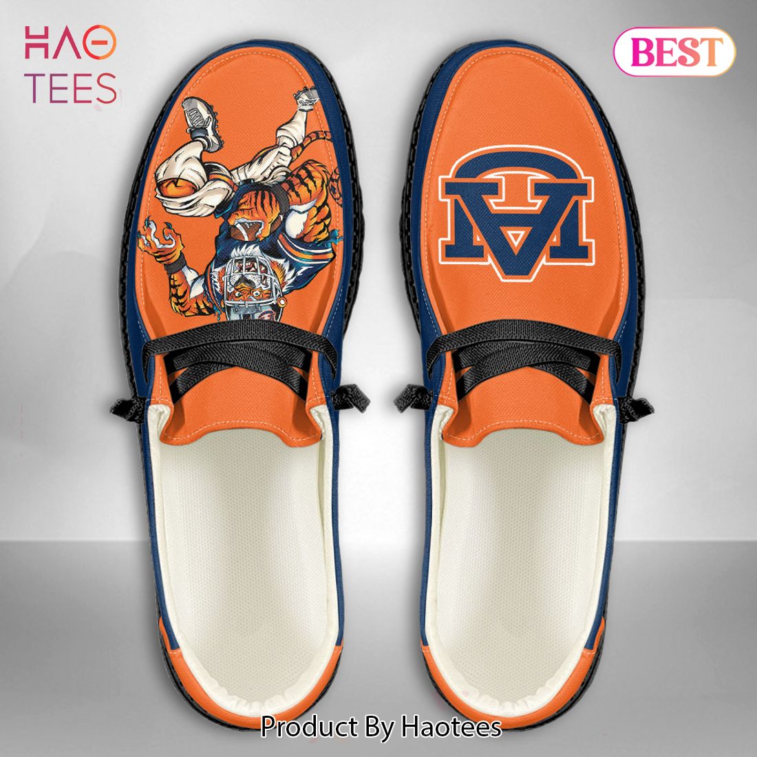 BEST NCAA Auburn Tigers - Custom Name Hey Dude Shoes BEST NCAA Auburn Tigers - Custom Name Hey Dude Shoes