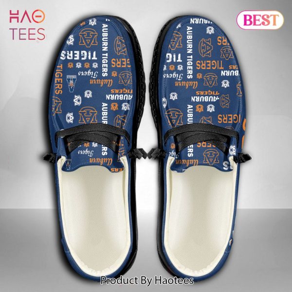 BEST NCAA Auburn Tigers Custom Name Hey Dude Shoes POD Design