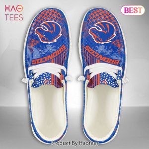 [BEST] NCAA Boise State Broncos Custom Name Hey Dude Shoes POD Design