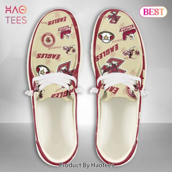 BEST NCAA Boston College Eagles Custom Name Hey Dude Shoes