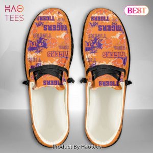 [BEST] NCAA Clemson Tigers Custom Name Hey Dude Shoes