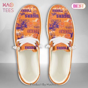 [BEST] NCAA Clemson Tigers Custom Name Hey Dude Shoes