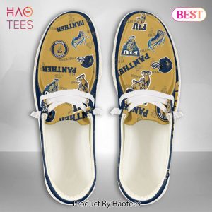 [BEST] NCAA FIU GOLDEN PANTHERS Custom Name Hey Dude Shoes