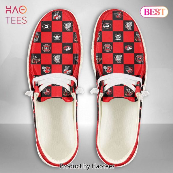 BEST NCAA Georgia Bulldogs Custom Name Hey Dude Shoes