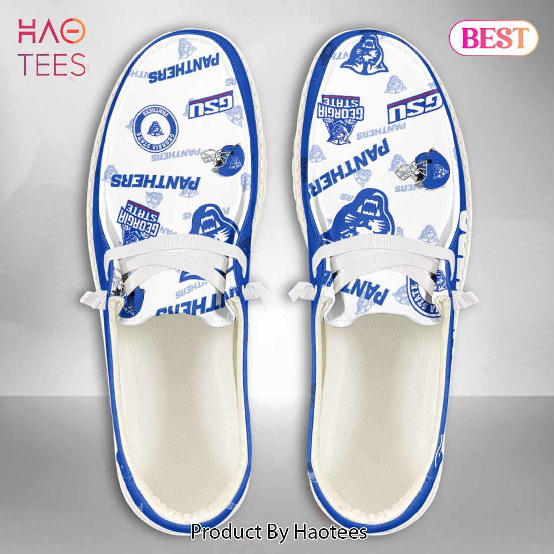 BEST NCAA Georgia State Panthers Custom Name Hey Dude Shoes BEST NCAA Georgia State Panthers Custom Name Hey Dude Shoes