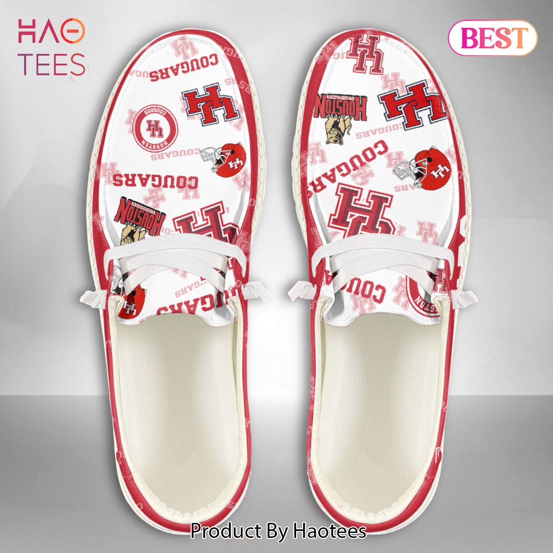 [BEST] NCAA Houston Cougars Custom Name Hey Dude Shoes