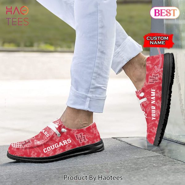 BEST NCAA Houston Cougars Custom Name Hey Dude Shoes