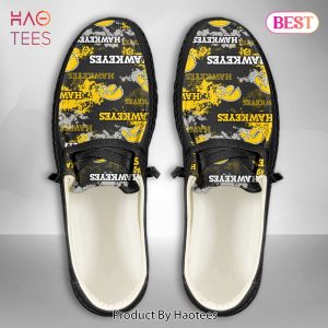 [BEST] NCAA Iowa Hawkeyes Custom Name Hey Dude Shoes