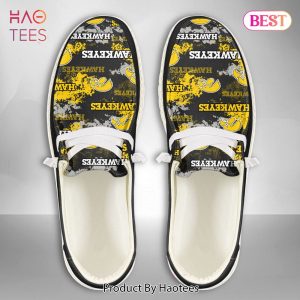 [BEST] NCAA Iowa Hawkeyes Custom Name Hey Dude Shoes