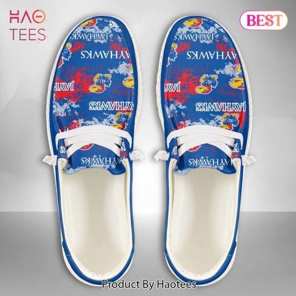 BEST NCAA Kansas Jayhawks Custom Name Hey Dude Shoes