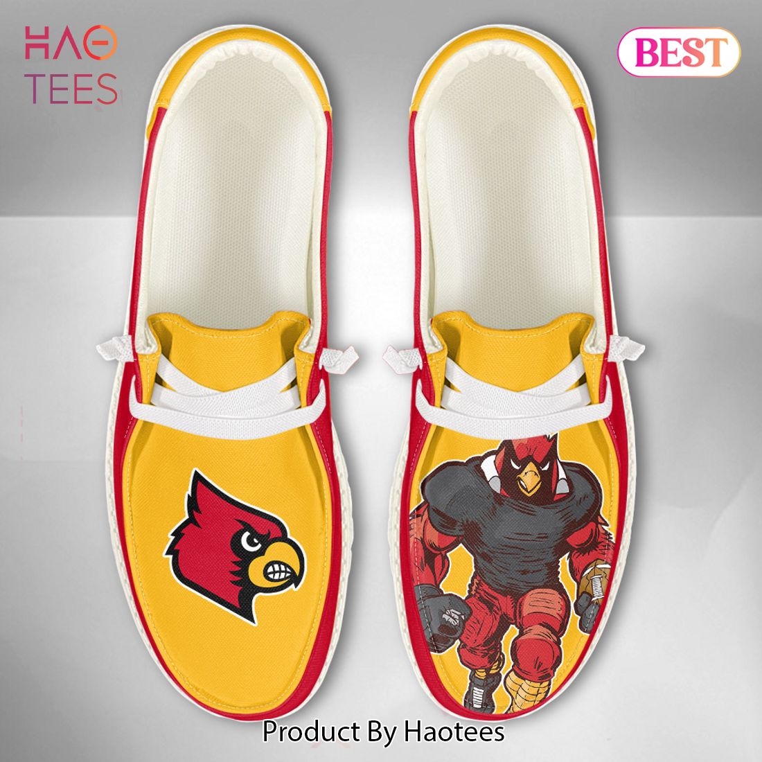 BEST] NCAA Louisville Cardinals - Custom Name Hey Dude Shoes