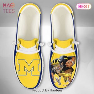 [BEST] NCAA Michigan Wolverines – Custom Name Hey Dude Shoes