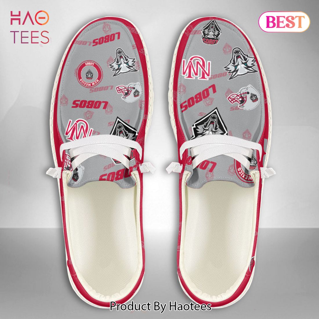 BEST NCAA New Mexico Lobos Custom Name Hey Dude Shoes BEST NCAA New Mexico Lobos Custom Name Hey Dude Shoes