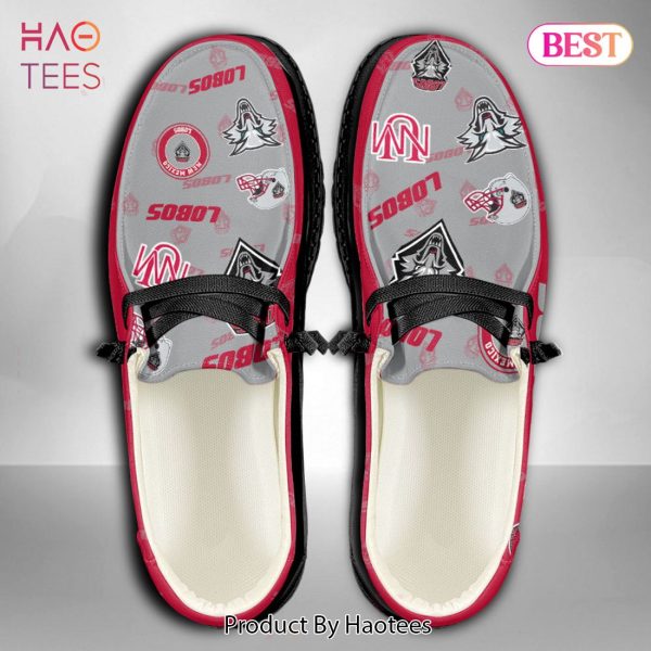 BEST NCAA New Mexico Lobos Custom Name Hey Dude Shoes