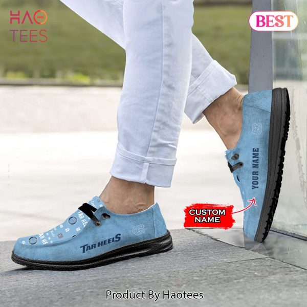 BEST NCAA North Carolina Tar Heels Custom Name Hey Dude Shoes