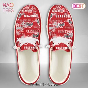 [BEST] NCAA Ohio State Buckeyes Custom Name Hey Dude Shoes