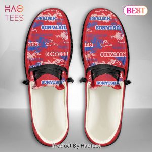 [BEST] NCAA SMU Mustangs Custom Name Hey Dude Shoes