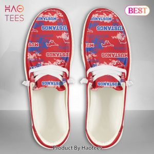 [BEST] NCAA SMU Mustangs Custom Name Hey Dude Shoes
