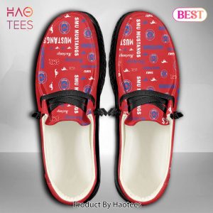 [BEST] NCAA SMU Mustangs Custom Name Hey Dude Shoes Luxury Brand