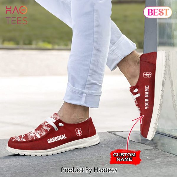BEST NCAA Stanford Cardinal Custom Name Hey Dude Shoes