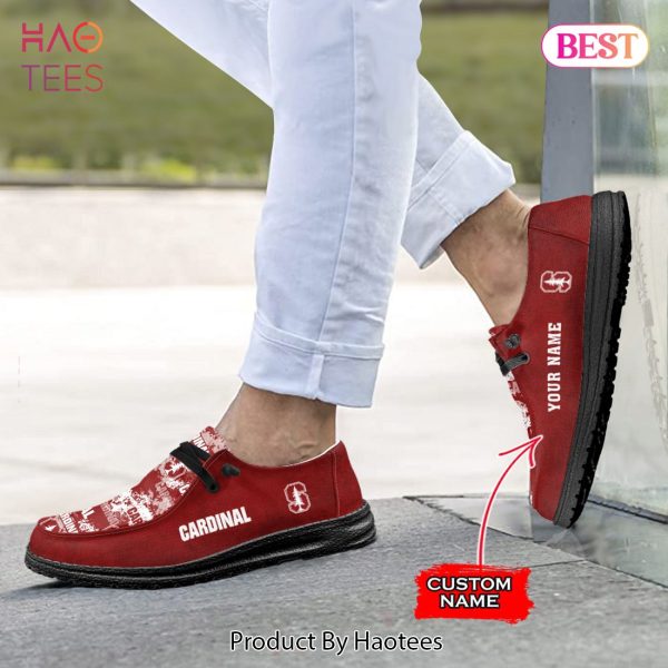 BEST NCAA Stanford Cardinal Custom Name Hey Dude Shoes
