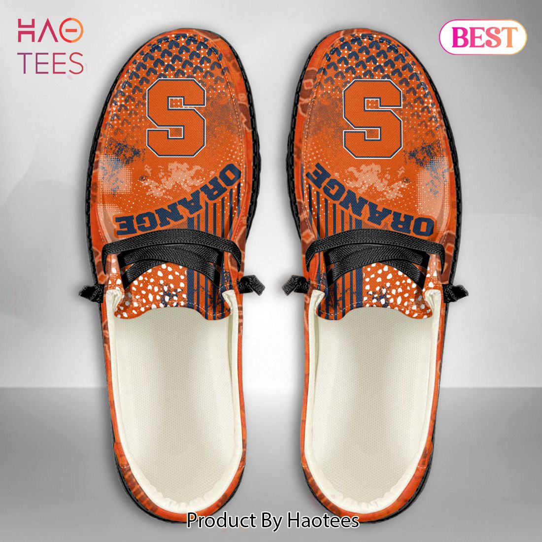 BEST NCAA Syracuse Orange Custom Name Hey Dude Shoes BEST NCAA Syracuse Orange Custom Name Hey Dude Shoes