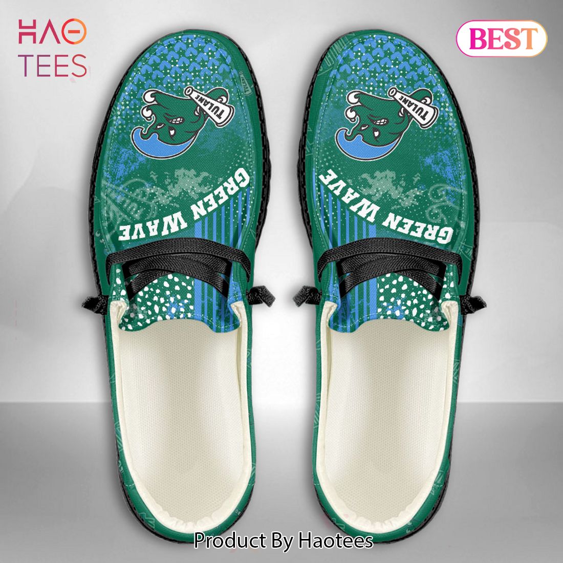 [BEST] NCAA Tulane Green Wave Custom Name Hey Dude Shoes