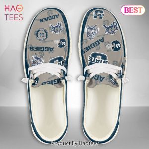 BEST NCAA Utah State Aggies Custom Name Hey Dude Shoes