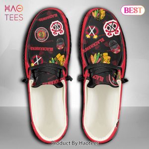 [BEST] NHL Chicago Blackhawks Custom Name Hey Dude Shoes