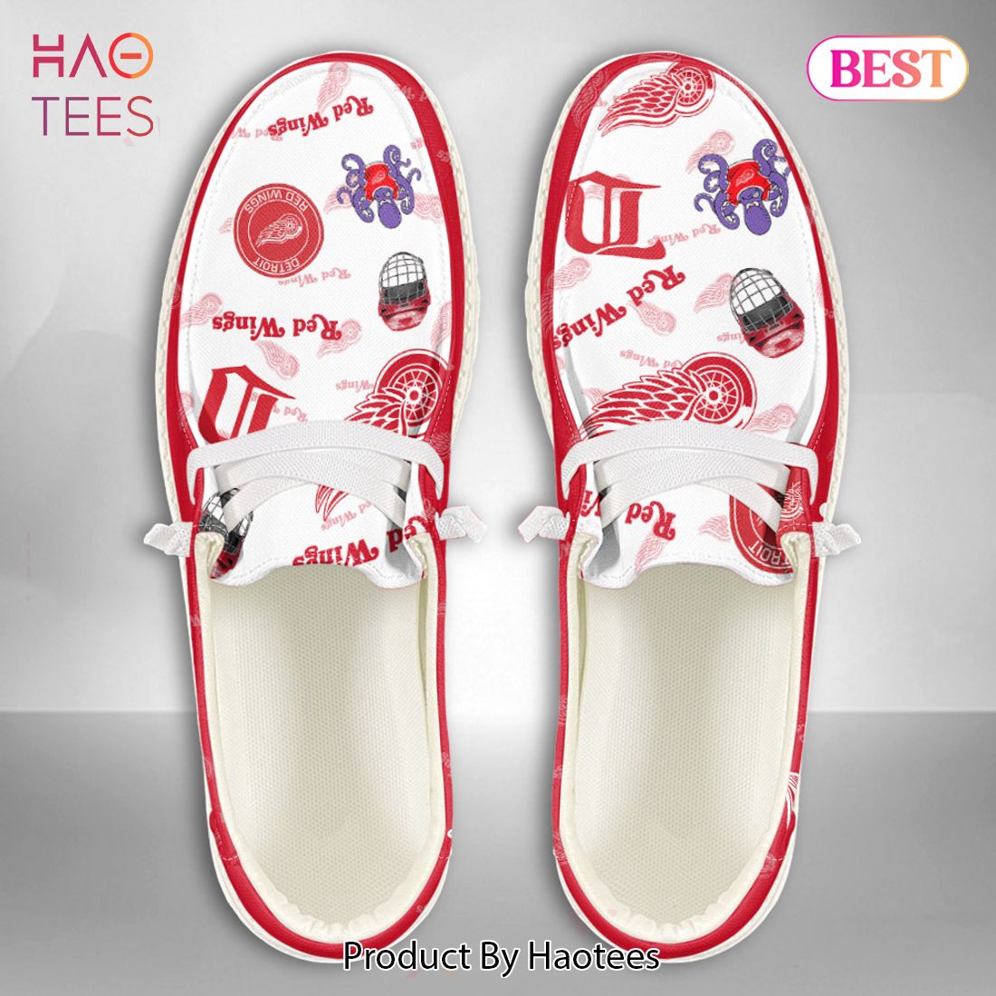 Detroit Red Wings Custom Name NHL Max Soul Shoes Gift For Fans