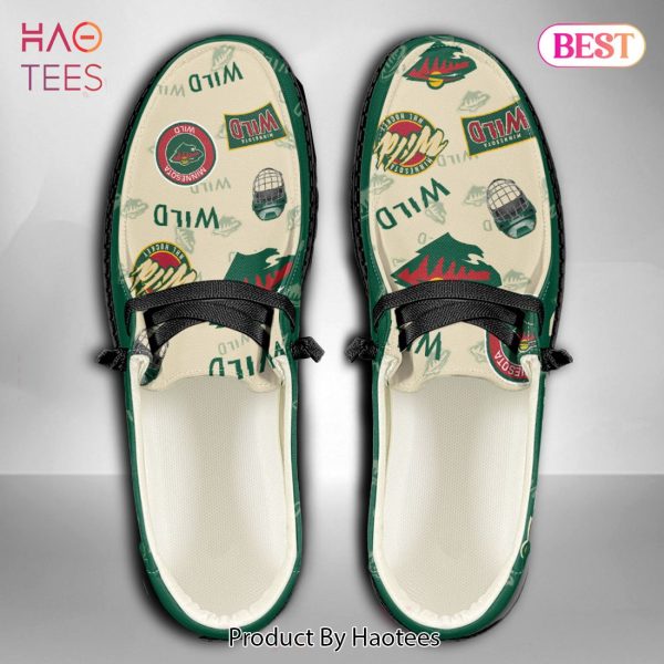 [BEST] NHL Minnesota Wild Custom Name Hey Dude Shoes
