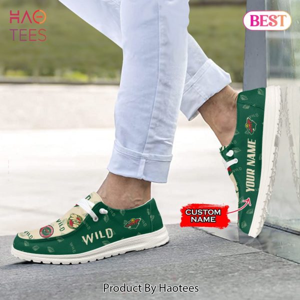 [BEST] NHL Minnesota Wild Custom Name Hey Dude Shoes