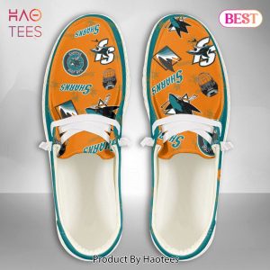 [BEST] NHL San Jose Sharks Custom Name Hey Dude Shoes