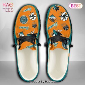 [BEST] NHL San Jose Sharks Custom Name Hey Dude Shoes