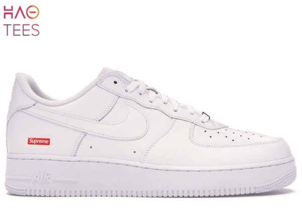 [BEST] Nike Air Force 1 Low Supreme Box Logo White