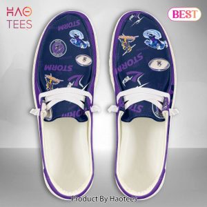 [BEST] NRL Melbourne Storm Custom Name Hey Dude Shoes