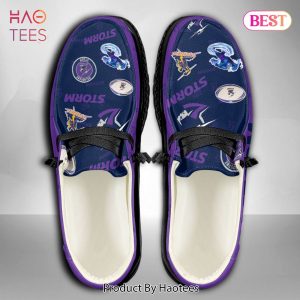[BEST] NRL Melbourne Storm Custom Name Hey Dude Shoes
