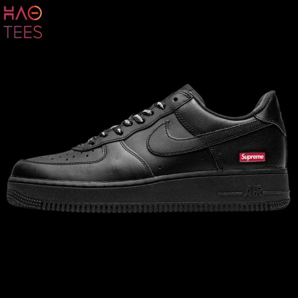 [BEST] Supreme x Nike Air Force 1 Low Box Logo – Black