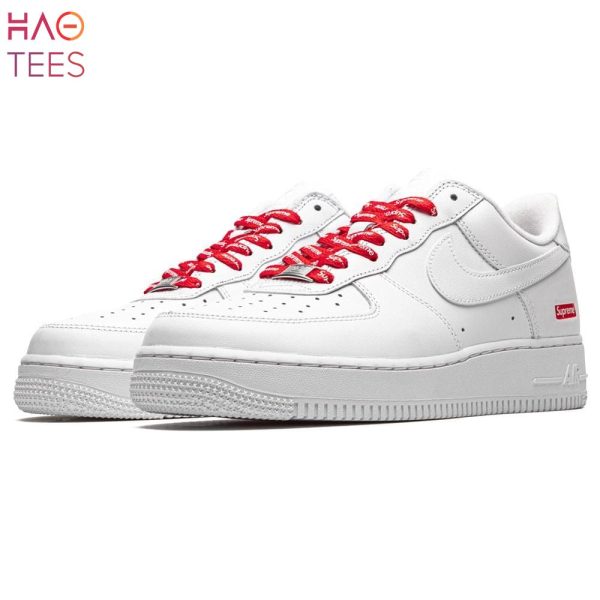 BEST Supreme x Nike Air Force 1 Low Box Logo – White