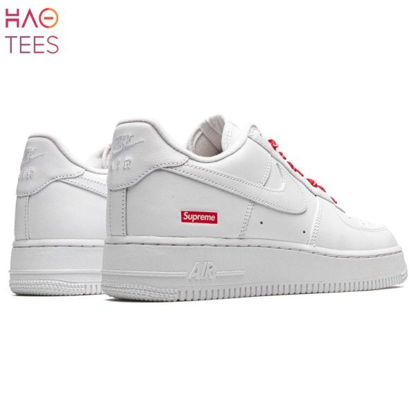 BEST Supreme x Nike Air Force 1 Low Box Logo – White