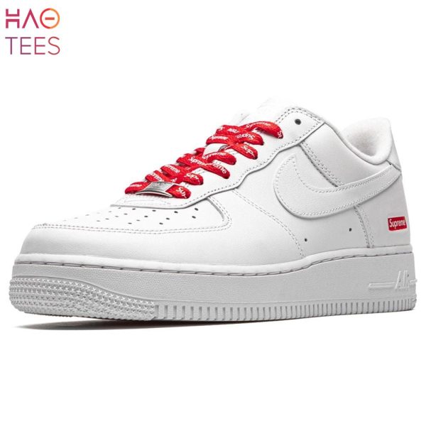 BEST Supreme x Nike Air Force 1 Low Box Logo – White